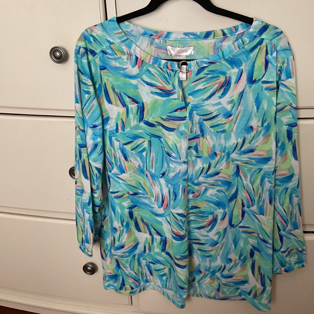 Stella Parker Crew Neck 3/4 Sleeve Blouse